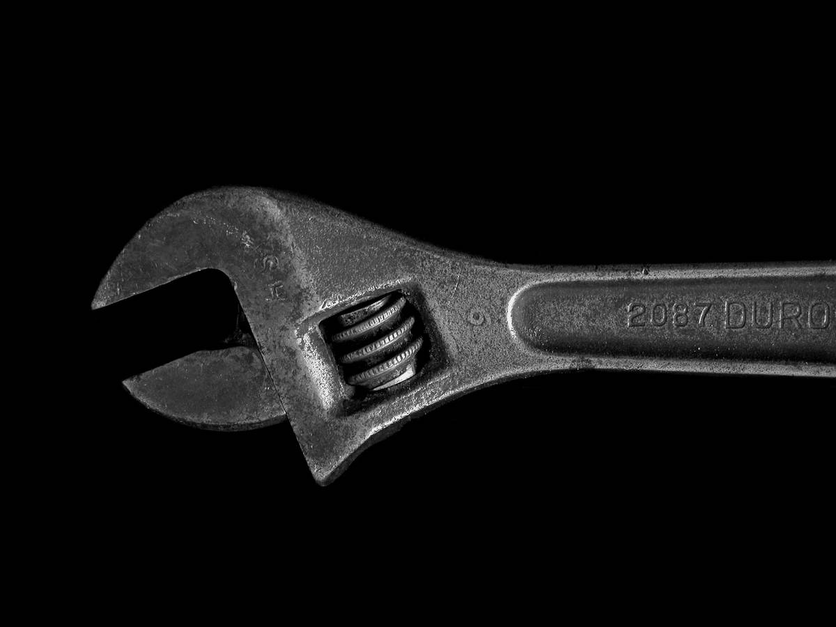 wright tools wrenches set laid out on a clean workbench showing open-end and box-end designs